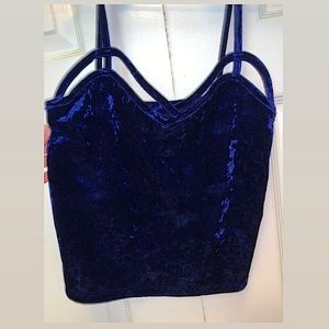 navy blue crop top from forever 21
